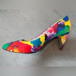 Multicolor Satiny Heels